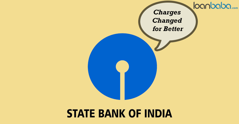 state bank of india charges changed