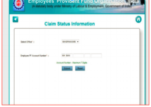 PF Claim Status Information